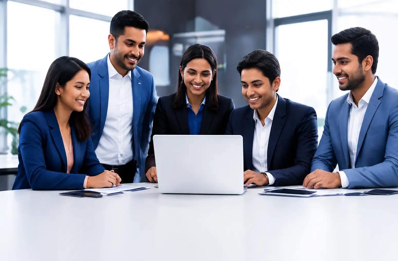 Professional team collaboration